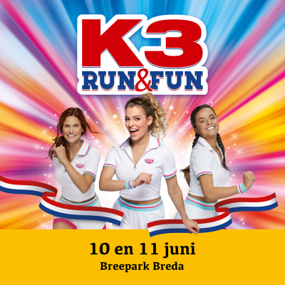 K3 Run & Fun op 10 en 11 juni in Breda