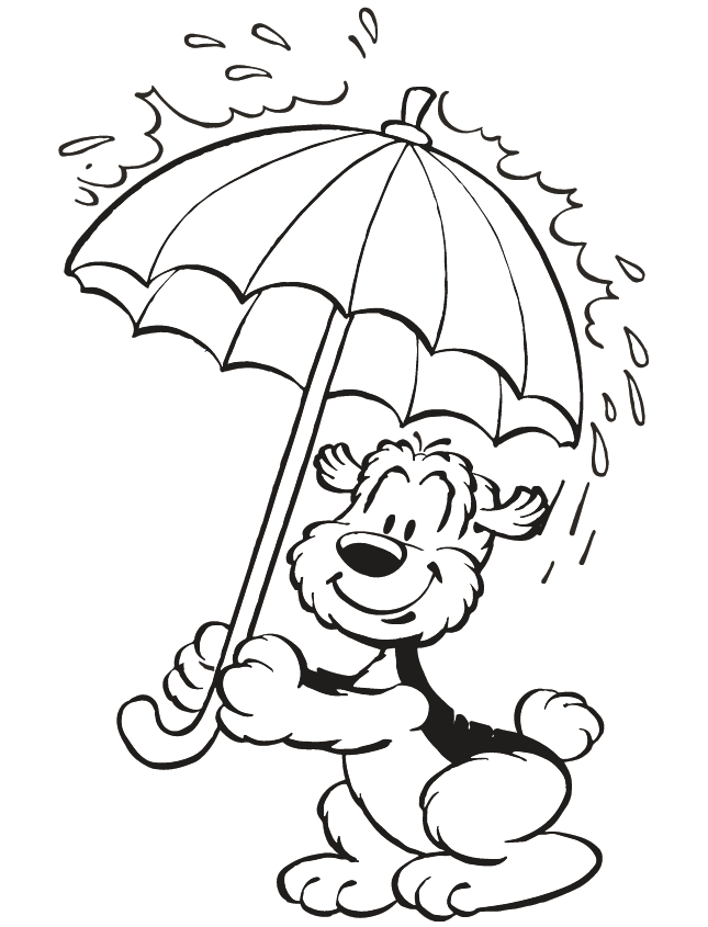 Samson met paraplu