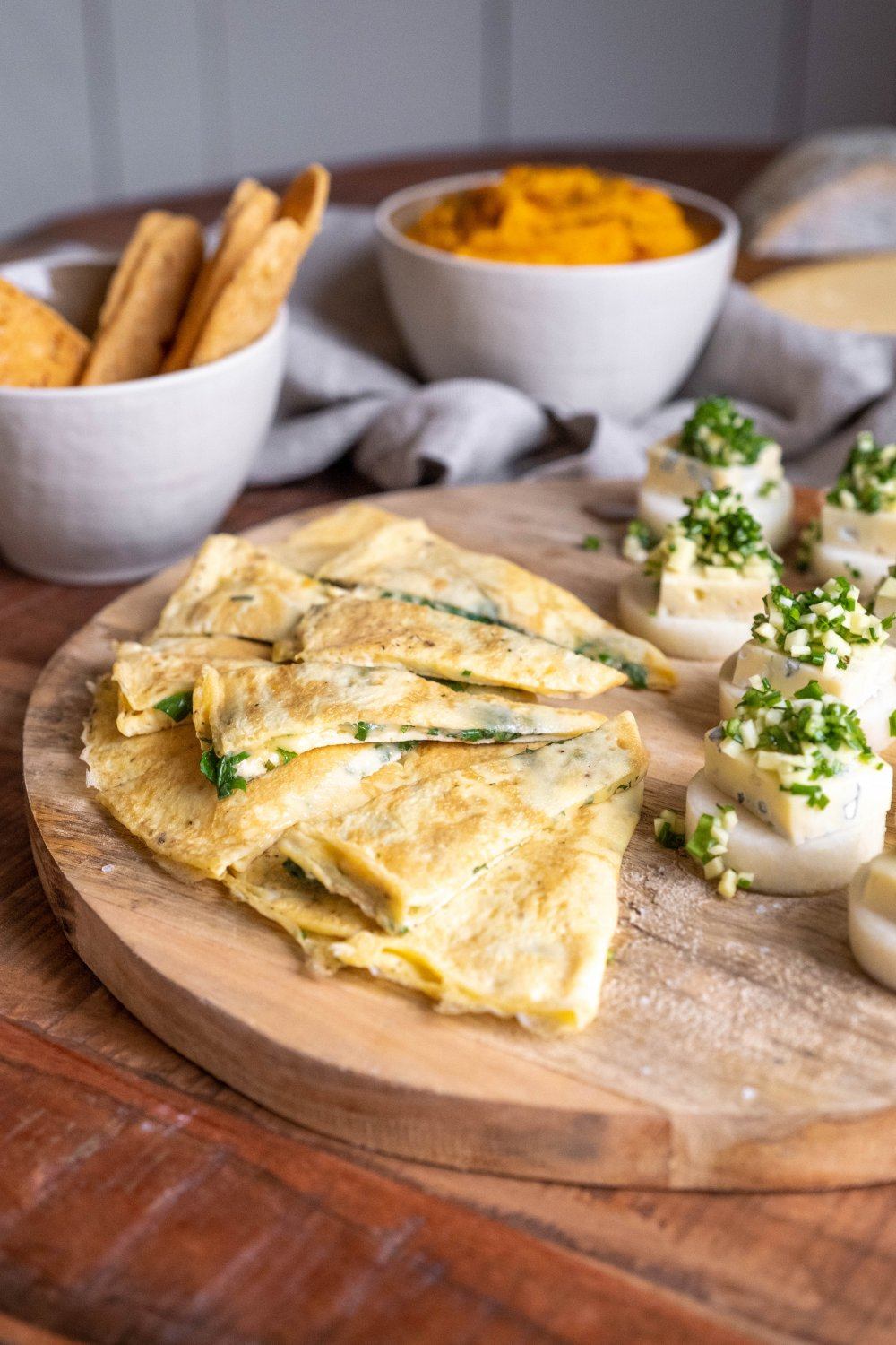 Omelet met Passendale en groene kruiden