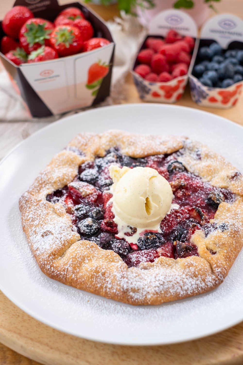 Galette met rood fruit