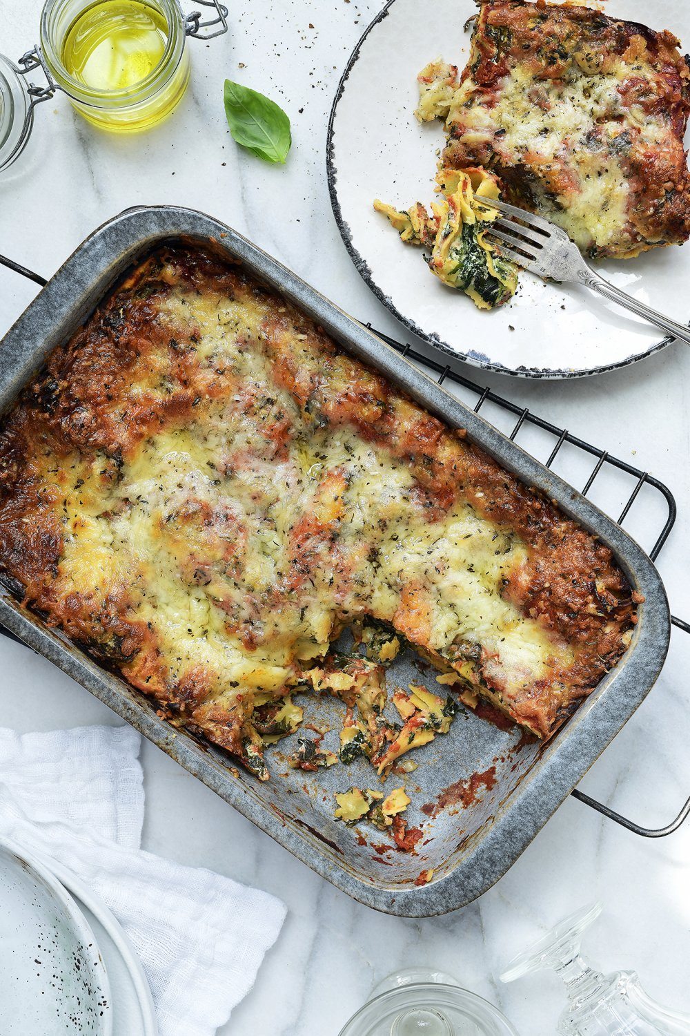 Easy veggie lasagne