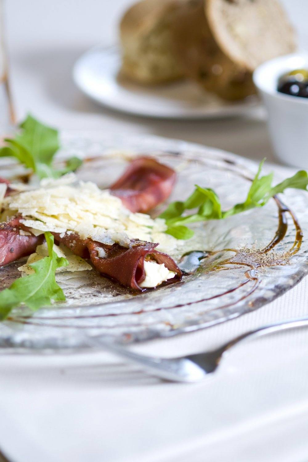 Bresaola met truffelcrème