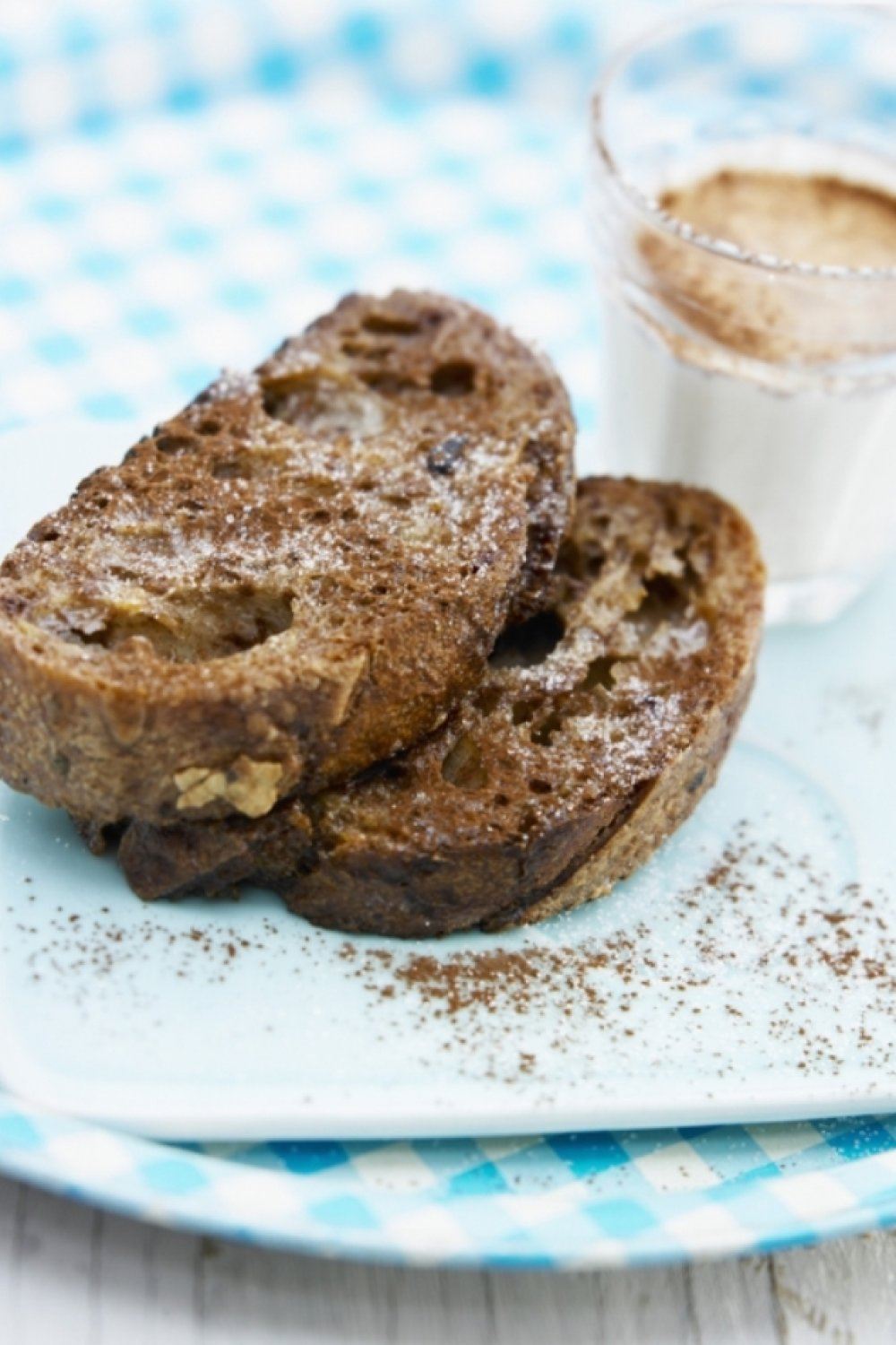 Verloren brood met chocolade