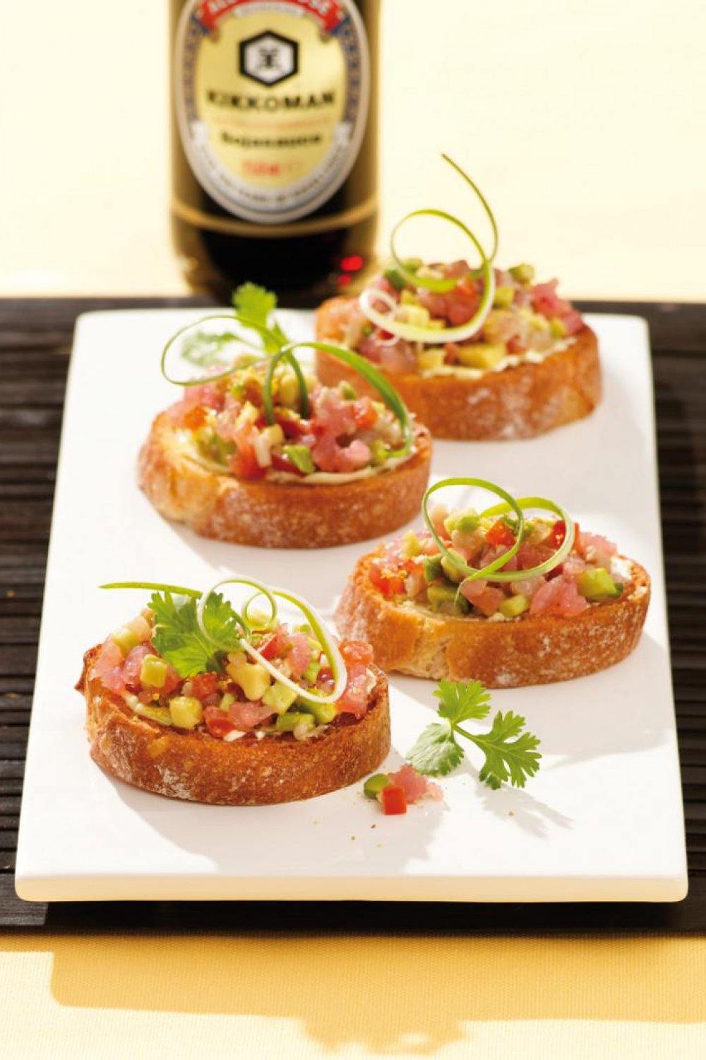 Bruschetta met tonijn-avocadotartaar