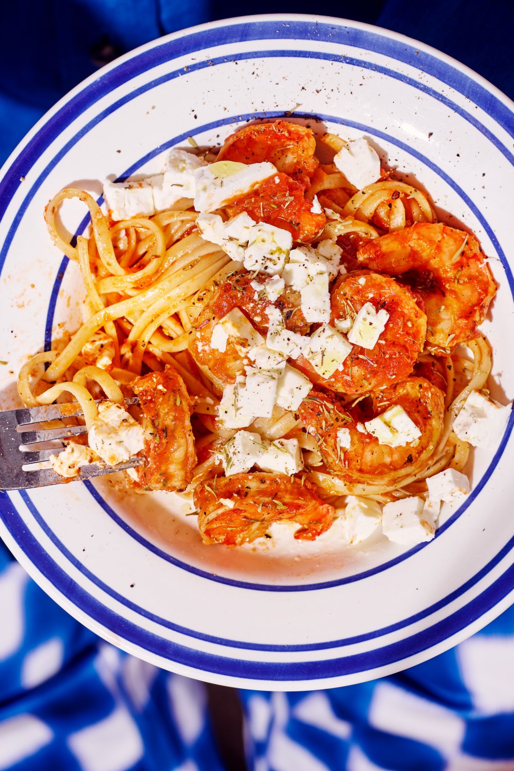 Pasta saganaki