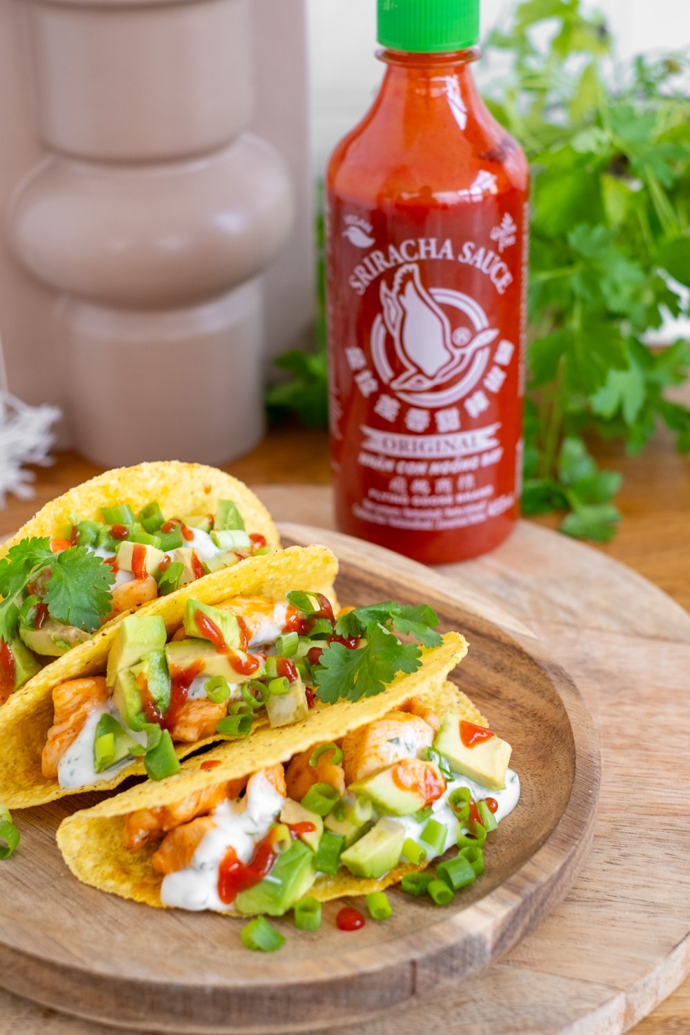 Sweet & spicy taco’s met kip