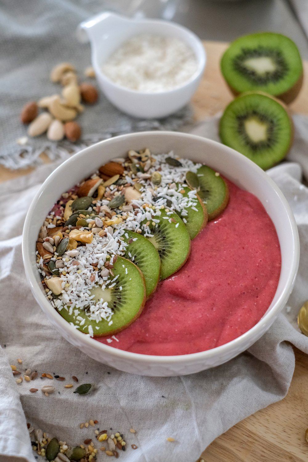 Smoothiebowl met frambozen