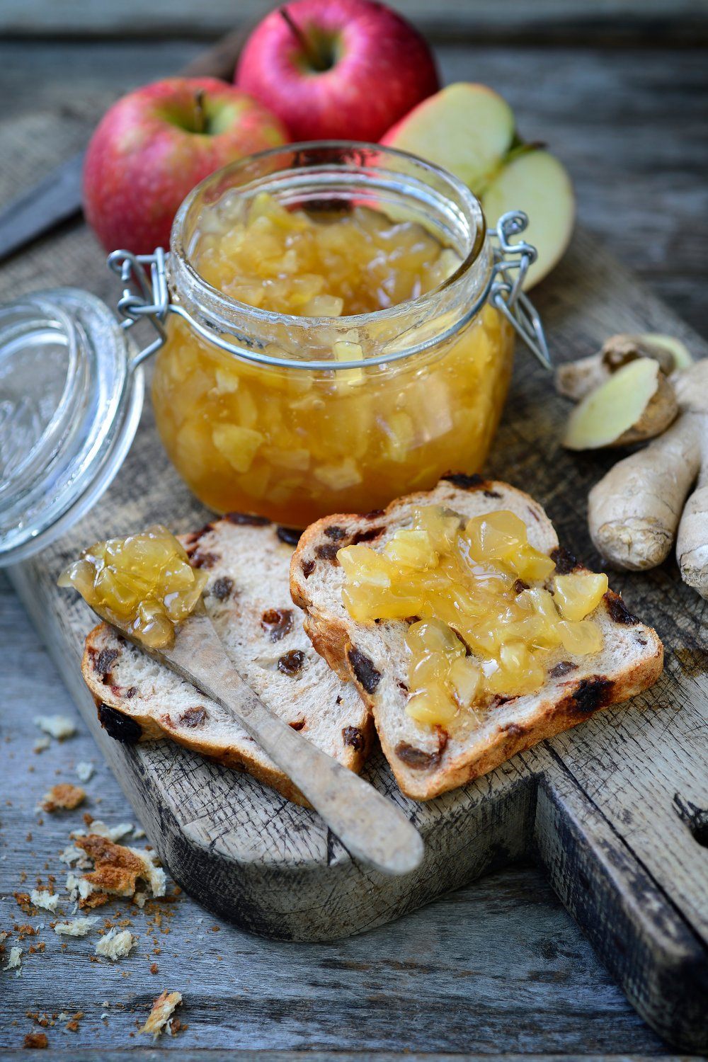 Appeltjesconfituur met gember