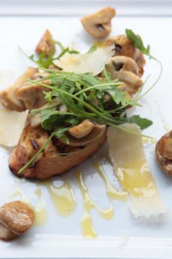 Ciabatta met champignons