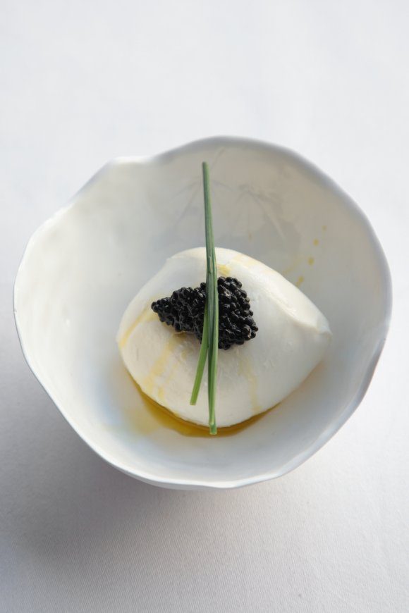 Buffel mozzarella met truffelolie