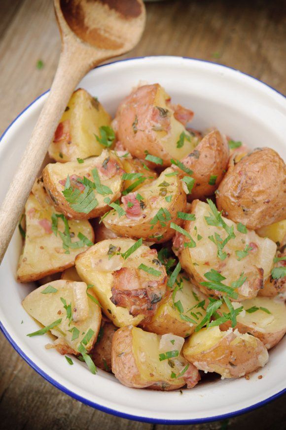 Warme aardappelsalade uit de oven