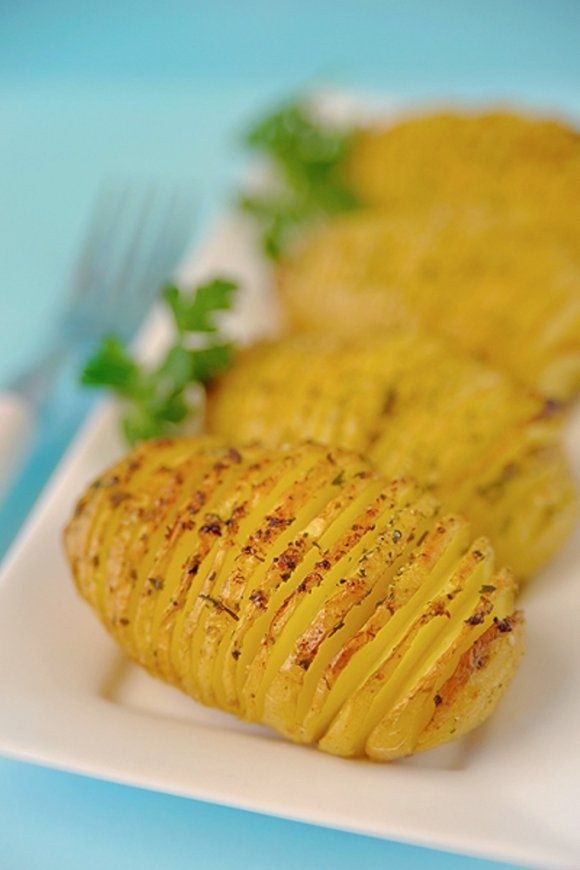 Hasselback aardappelen