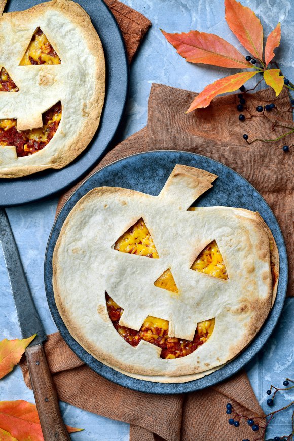 Halloween quesadillas