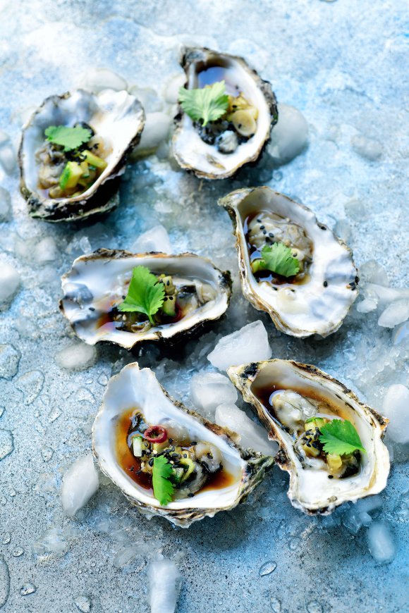 Oesters met Thaise dressing