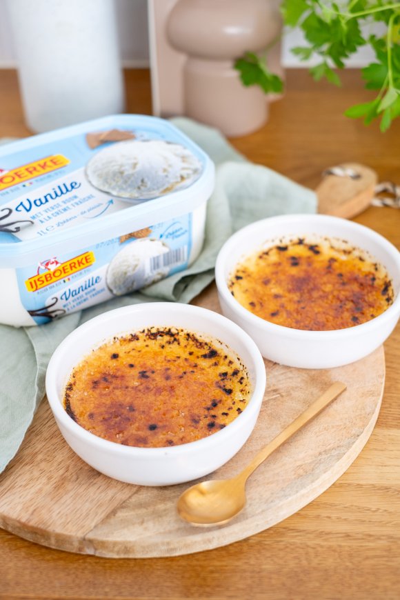 Ijs crème brulée