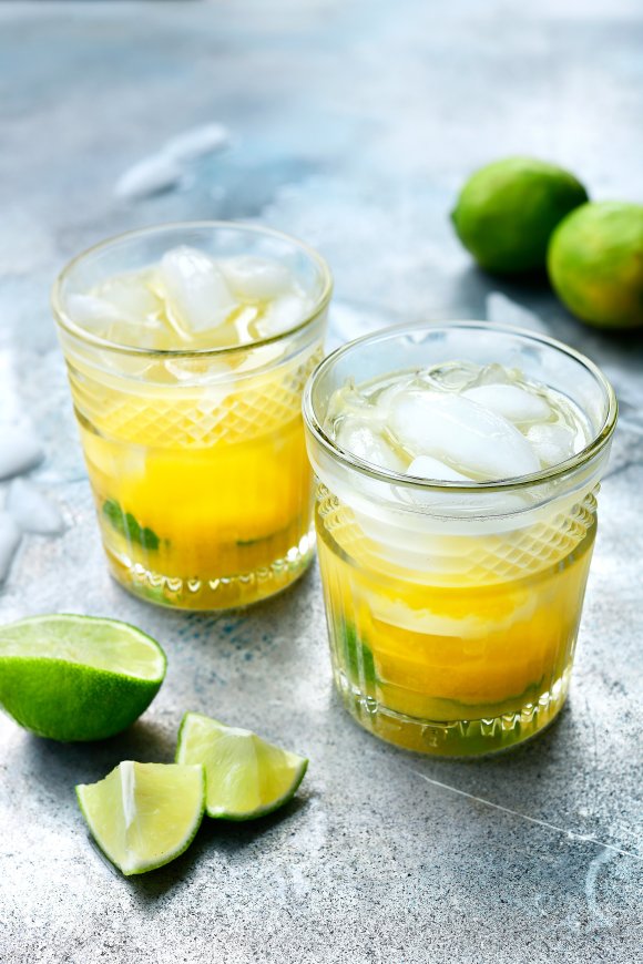 Passion fruit caipirinha