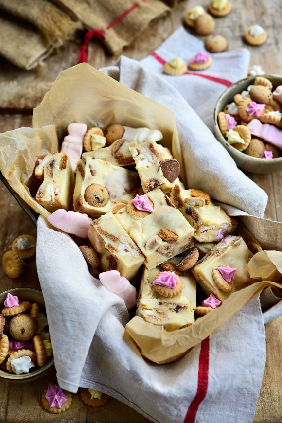 Witte Sinterklaas fudge