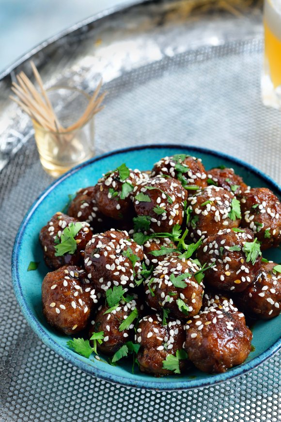 Sticky aziatische gehaktballetjes