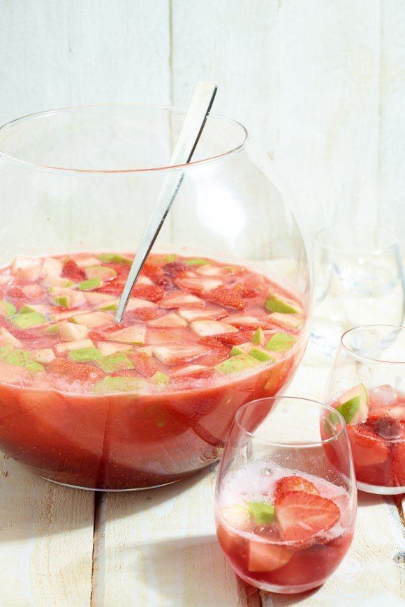 Sangria met aardbeien