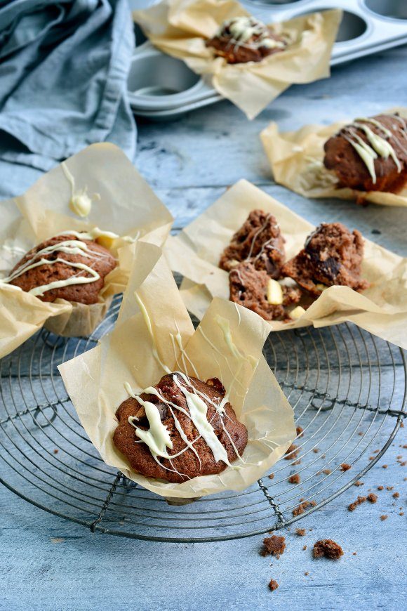 Triple chocolate muffins