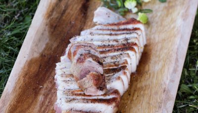 Varkenskotelet met gegrilde romanesco